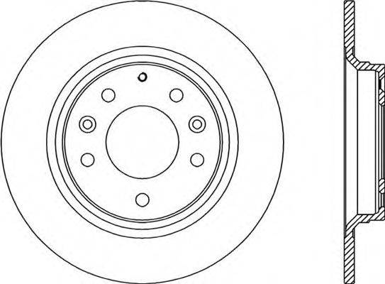 OPEN PARTS BDR202310 гальмівний диск