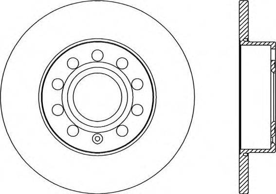 OPEN PARTS BDR202910 гальмівний диск