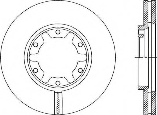 OPEN PARTS BDR205120 гальмівний диск