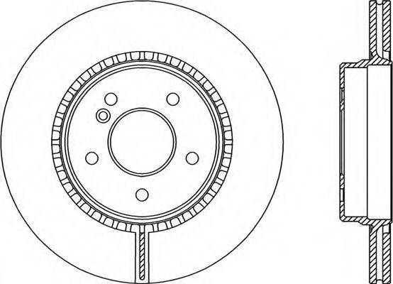 OPEN PARTS BDR206520 гальмівний диск