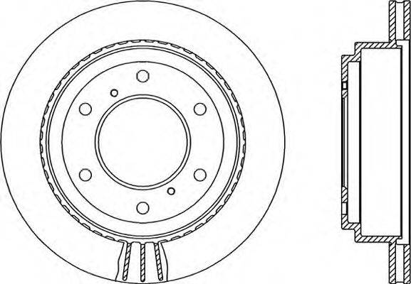 OPEN PARTS BDR213420 гальмівний диск