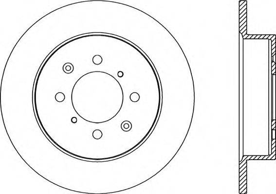 OPEN PARTS BDR218610 гальмівний диск