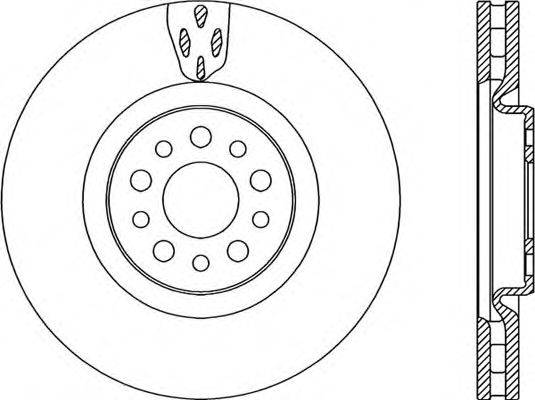 OPEN PARTS BDR219120 гальмівний диск