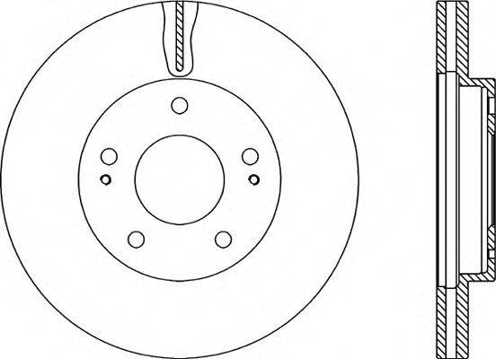 OPEN PARTS BDR220520 гальмівний диск