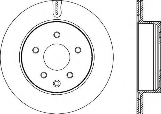 OPEN PARTS BDR220820 гальмівний диск