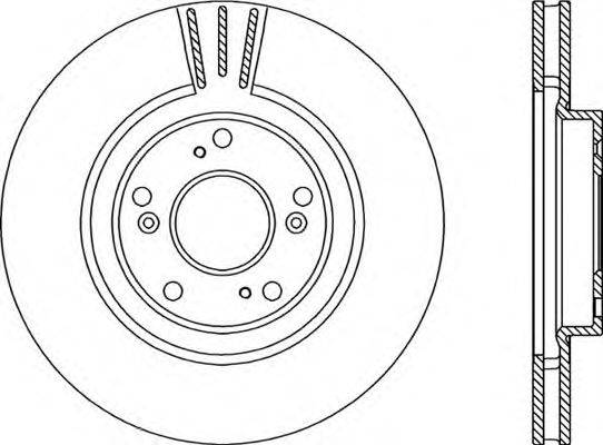 OPEN PARTS BDR220920 гальмівний диск