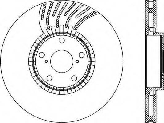 OPEN PARTS BDR228520 гальмівний диск