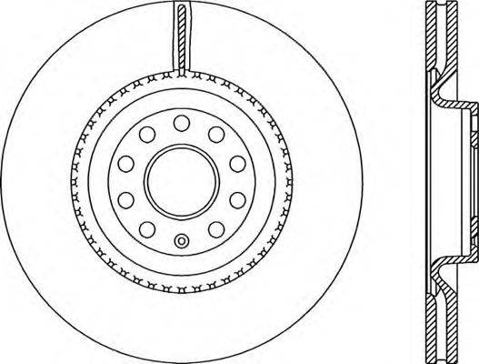 OPEN PARTS BDR233720 гальмівний диск