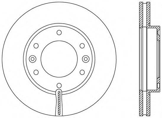 OPEN PARTS BDR237120 гальмівний диск