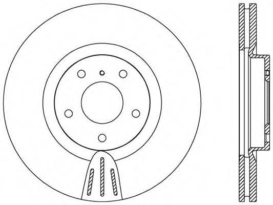 OPEN PARTS BDR240020 гальмівний диск