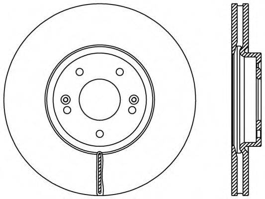 OPEN PARTS BDR240720 гальмівний диск