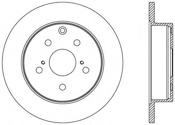 OPEN PARTS BDR242210 гальмівний диск