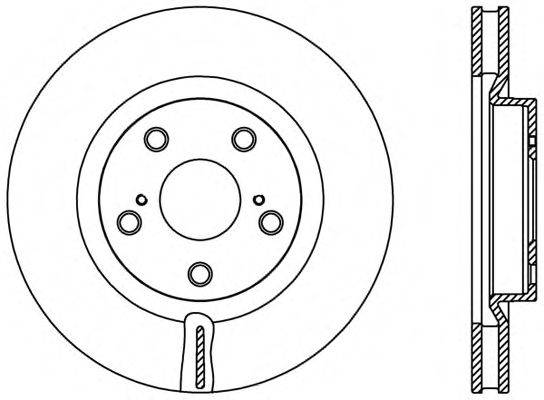 OPEN PARTS BDR242420 гальмівний диск