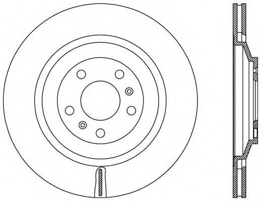 OPEN PARTS BDR244120 гальмівний диск