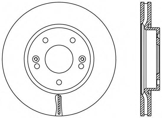 OPEN PARTS BDR244320 гальмівний диск