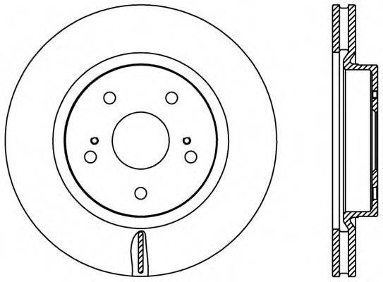 OPEN PARTS BDR244720 гальмівний диск