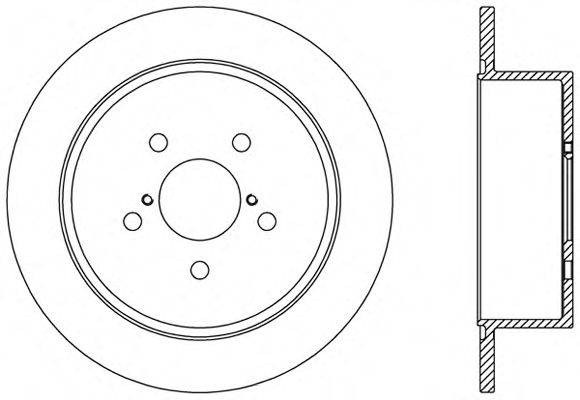 OPEN PARTS BDR247010 гальмівний диск