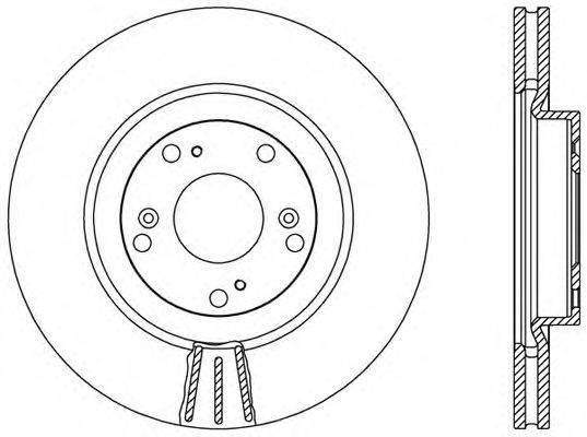 OPEN PARTS BDR247320 гальмівний диск