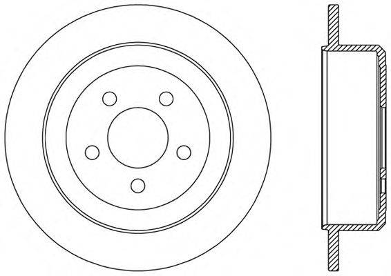 OPEN PARTS BDR247910 гальмівний диск