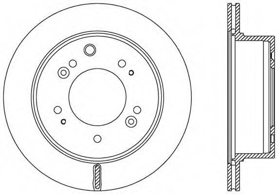 OPEN PARTS BDR248320 гальмівний диск