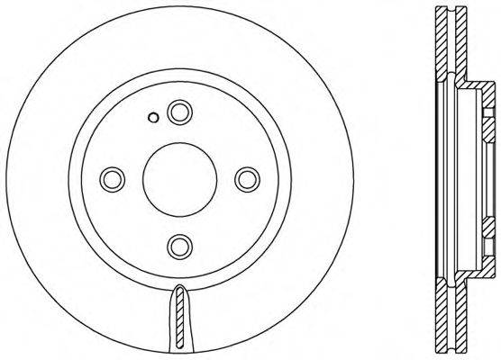 OPEN PARTS BDR249020 гальмівний диск