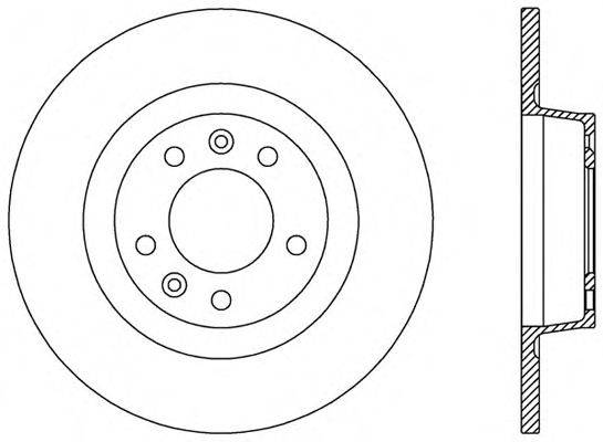 OPEN PARTS BDR251810 гальмівний диск