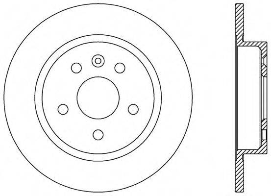 OPEN PARTS BDR253710 гальмівний диск