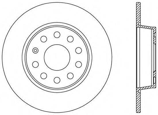 OPEN PARTS BDR253910 гальмівний диск