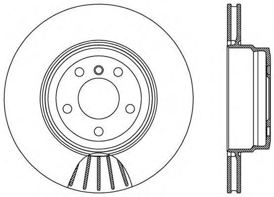 OPEN PARTS BDR254520 гальмівний диск