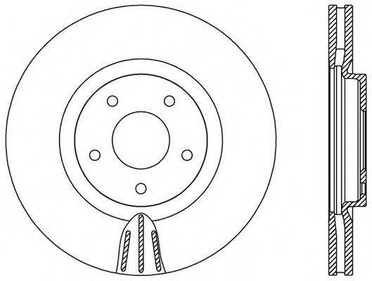 OPEN PARTS BDR255020 гальмівний диск