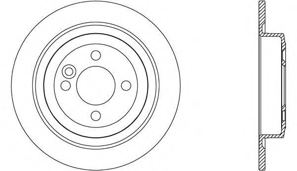 OPEN PARTS BDR261310 гальмівний диск