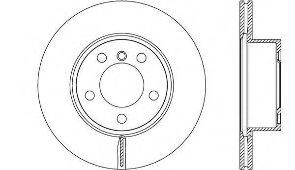 OPEN PARTS BDR262220 гальмівний диск