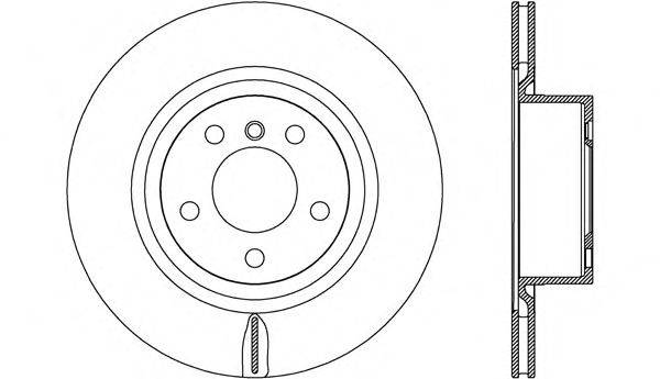 OPEN PARTS BDR263020 гальмівний диск