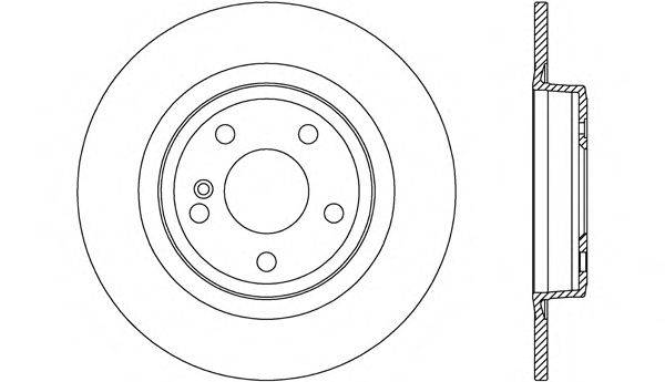 OPEN PARTS BDR268310 гальмівний диск