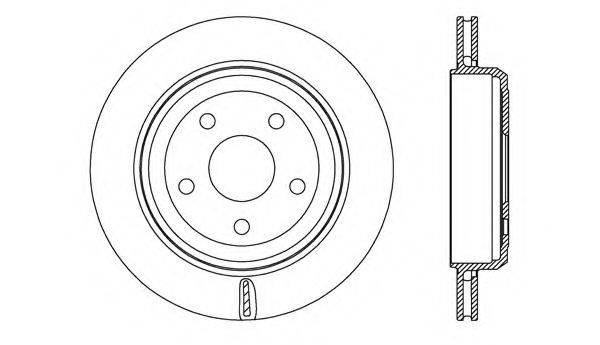 OPEN PARTS BDR271320 гальмівний диск