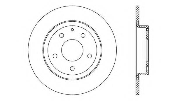 OPEN PARTS BDR271410 гальмівний диск