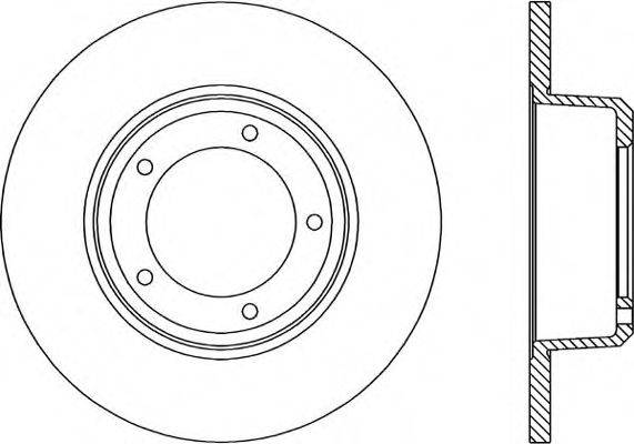 OPEN PARTS BDA105710 гальмівний диск