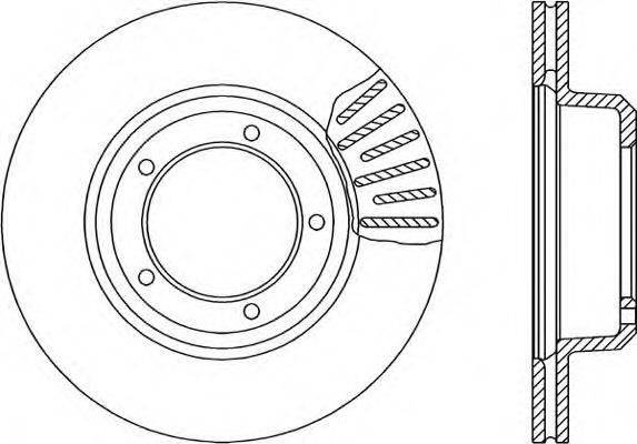 OPEN PARTS BDA106420 гальмівний диск