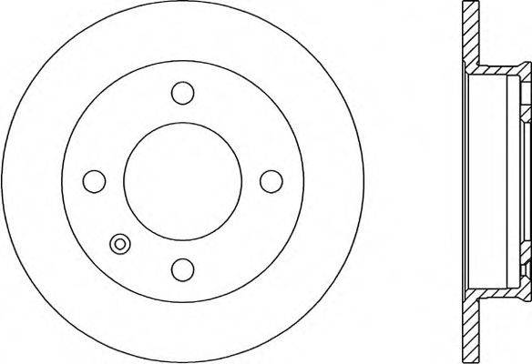 OPEN PARTS BDA115710 гальмівний диск