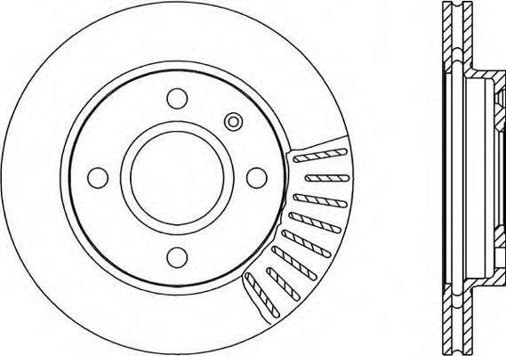 OPEN PARTS BDA117620 гальмівний диск