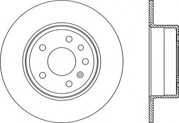 OPEN PARTS BDA180510 гальмівний диск