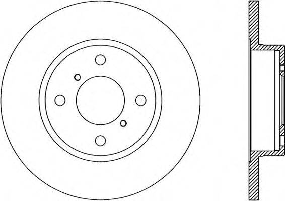 OPEN PARTS BDA185710 гальмівний диск