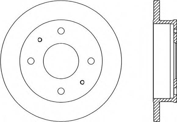 OPEN PARTS BDA195010 гальмівний диск