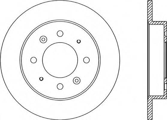 OPEN PARTS BDA204710 гальмівний диск