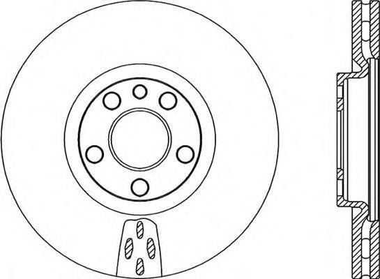 OPEN PARTS BDA205220 гальмівний диск