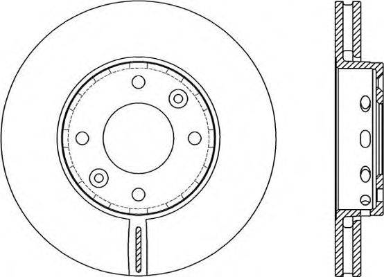 OPEN PARTS BDA207020 гальмівний диск