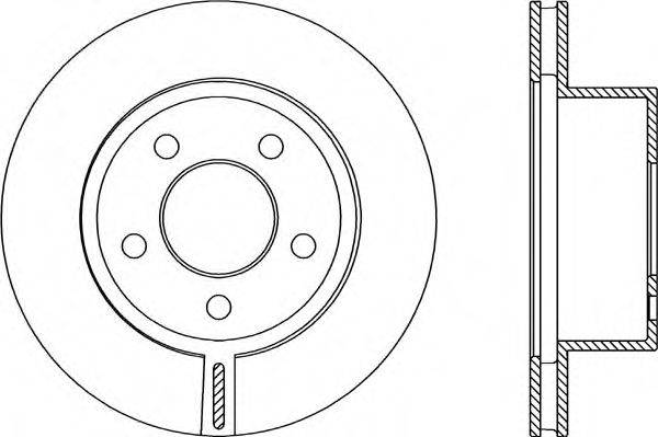 OPEN PARTS BDA208920 гальмівний диск