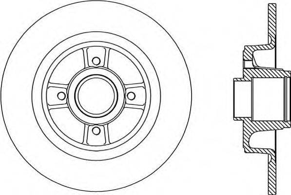 OPEN PARTS BDA216610 гальмівний диск