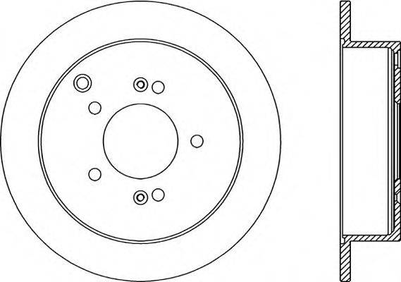 OPEN PARTS BDA217410 гальмівний диск