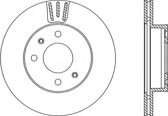 OPEN PARTS BDA222320 гальмівний диск